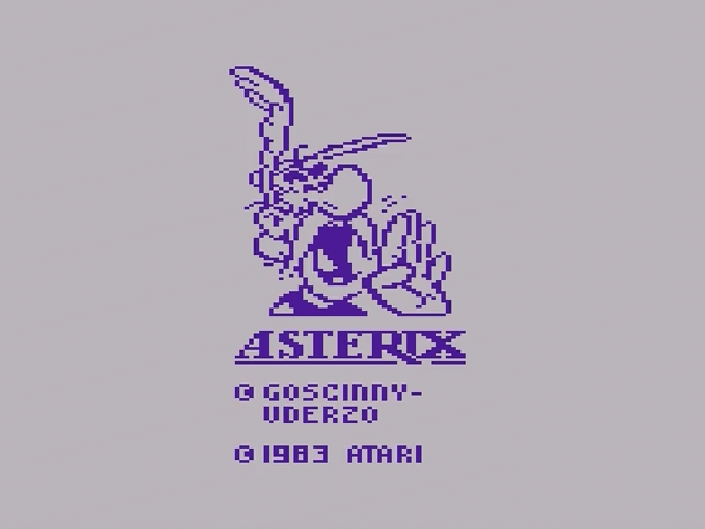 Asterix title screen for Atari 2600